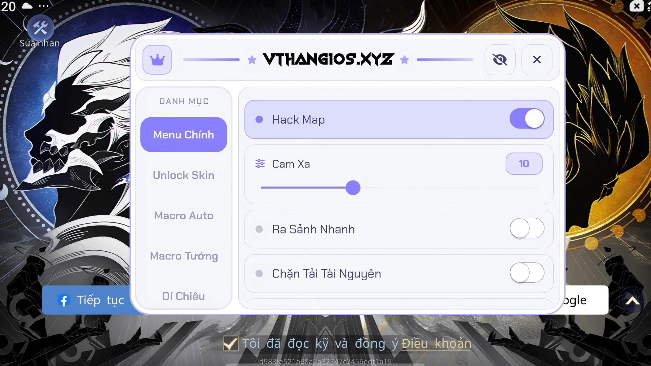 MENU AOV MAP ADR